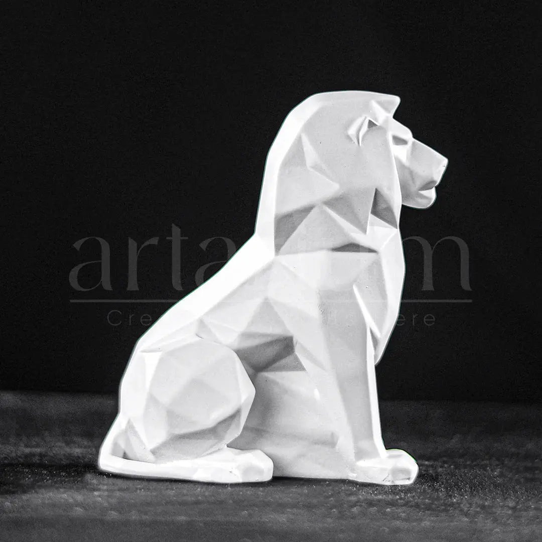 Geometric Lion Car Dashboard theartarium