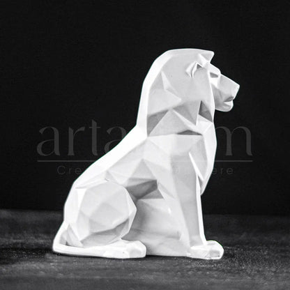 Geometric Lion Car Dashboard theartarium