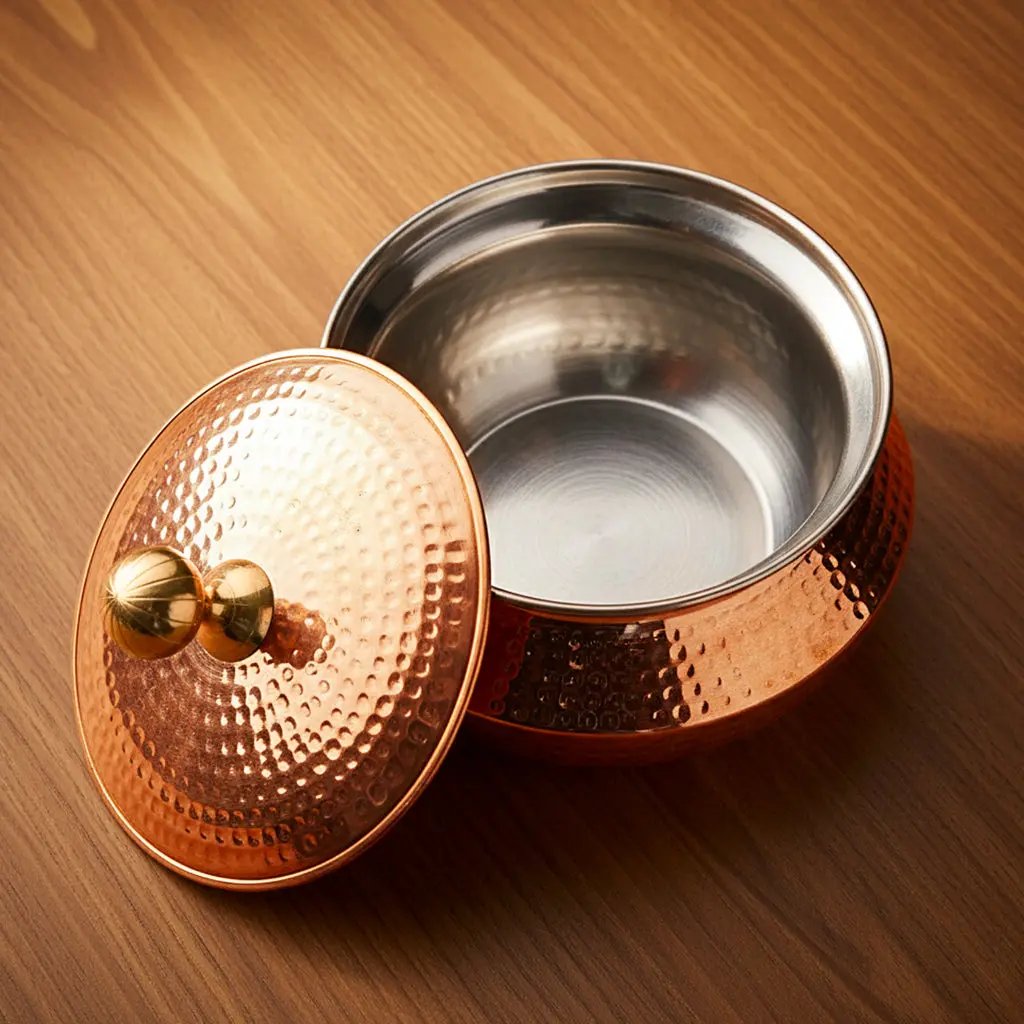 Copper Degchi with Lid