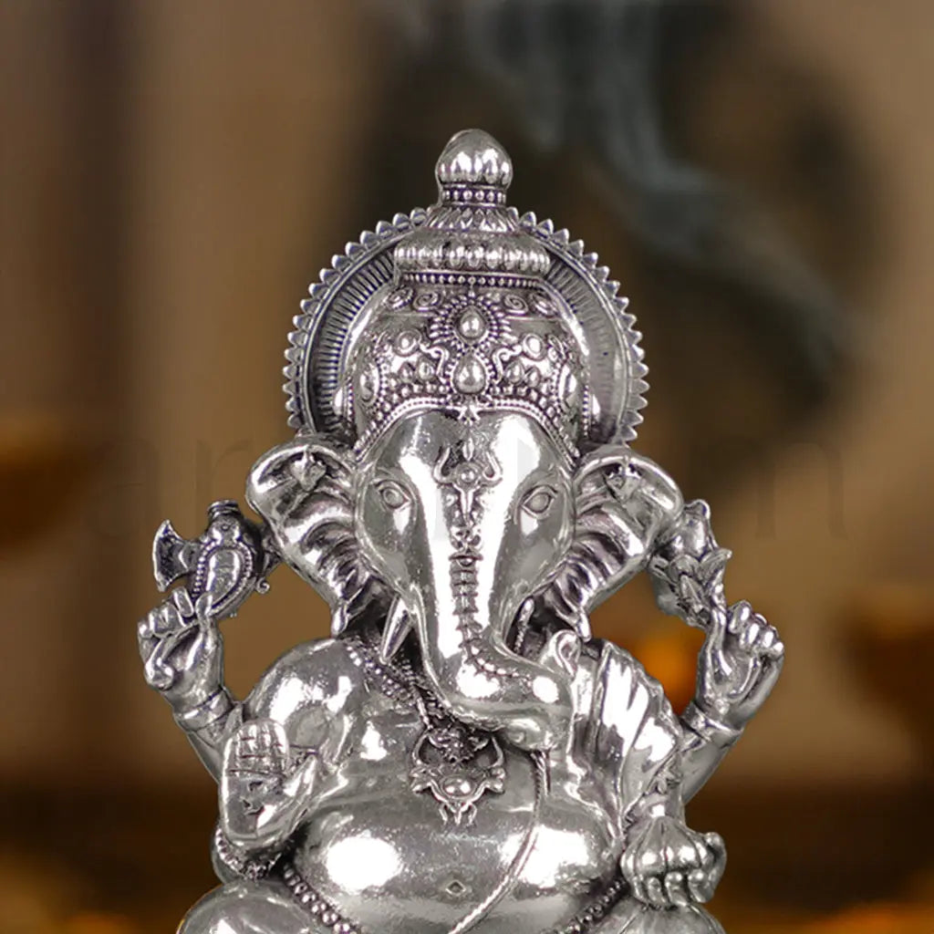 Brass Vighnaharta Ganesha Idol