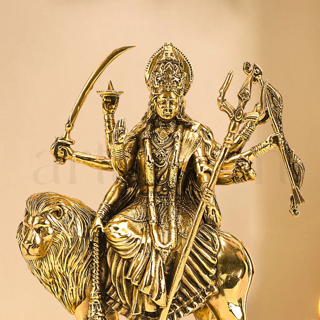 Brass Durga Idol