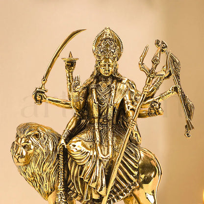 Brass Durga Idol