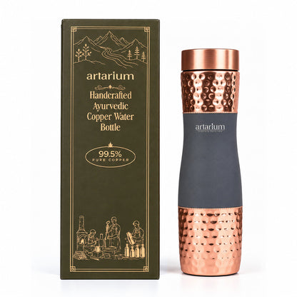 Hammered Copper Bottle with premium packaging 