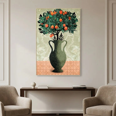 A Tangerine Rush - Wall Painting
