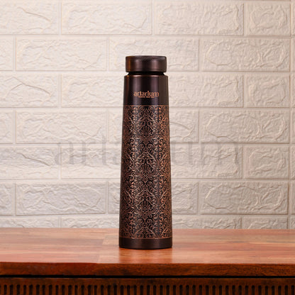 Antique Etching Copper Bottle theartarium