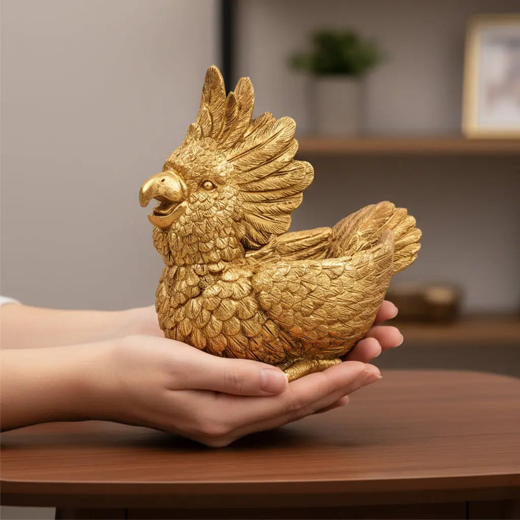 Call of the Tropics - Antique Parrot Figurine