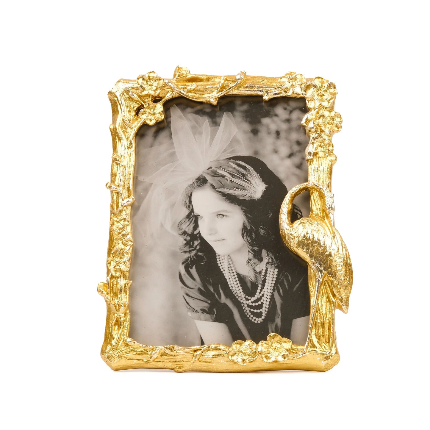 Crane of Fortune - Antique Bird Frame