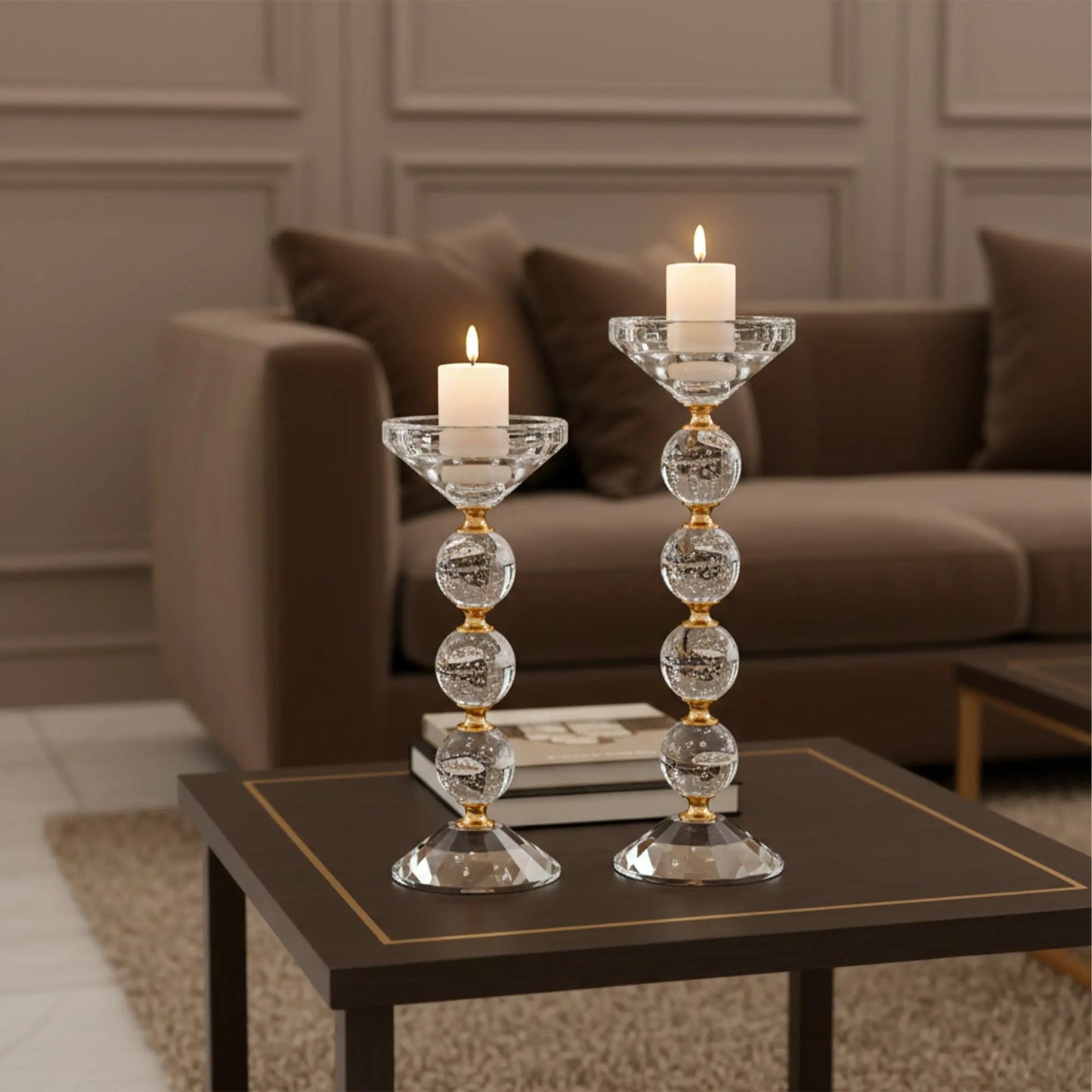 Crystal Orbs - Candle Holder