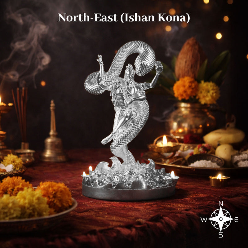 Mystical Shiva Silver Plated Idol