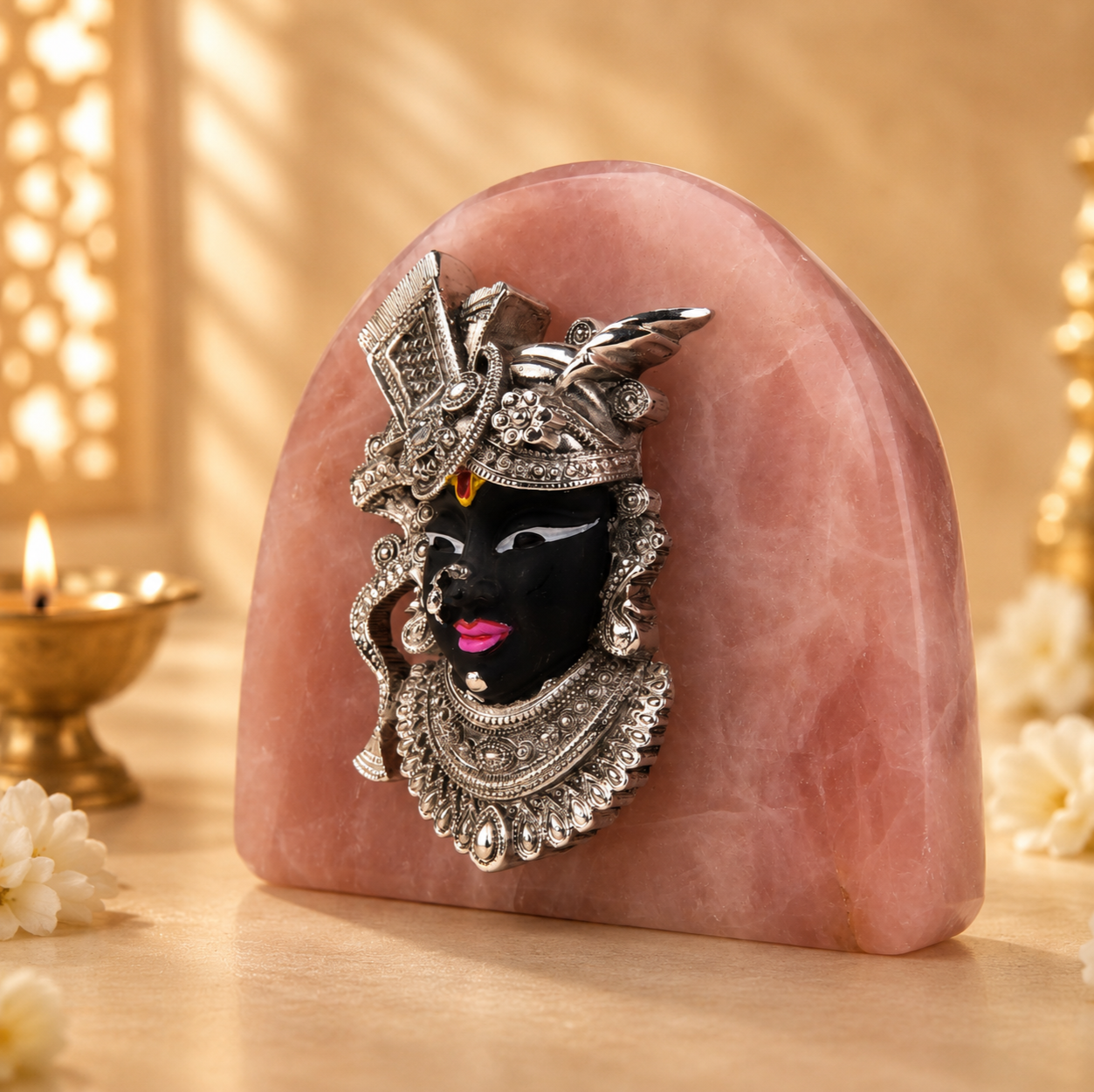 Shrinathji Silver-Plated Idol Artarium
