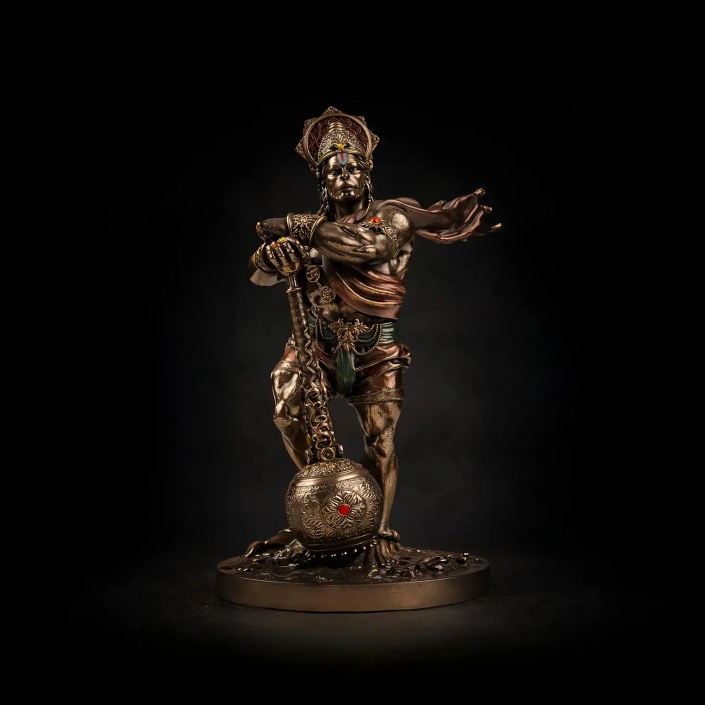 Bahubali Hanuman Cold Cast Bronze Idol