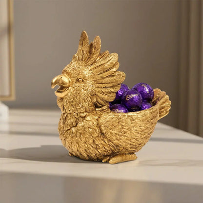 Call of the Tropics - Antique Parrot Figurine