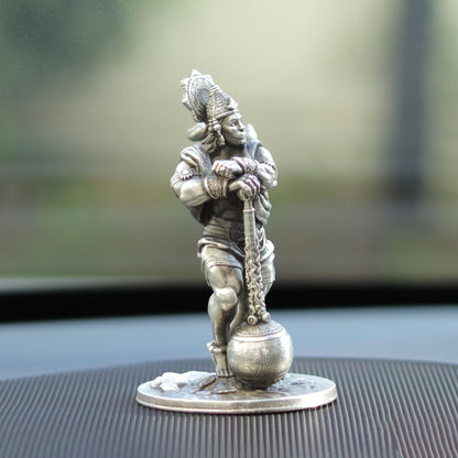 25gms  Pure Silver Bahubali Hanuman Car Dashboard theartarium