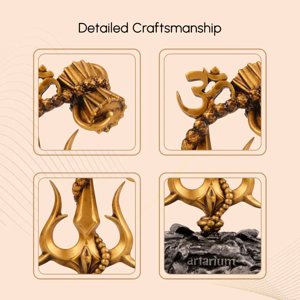 Lord Shiva Trishul With Damru