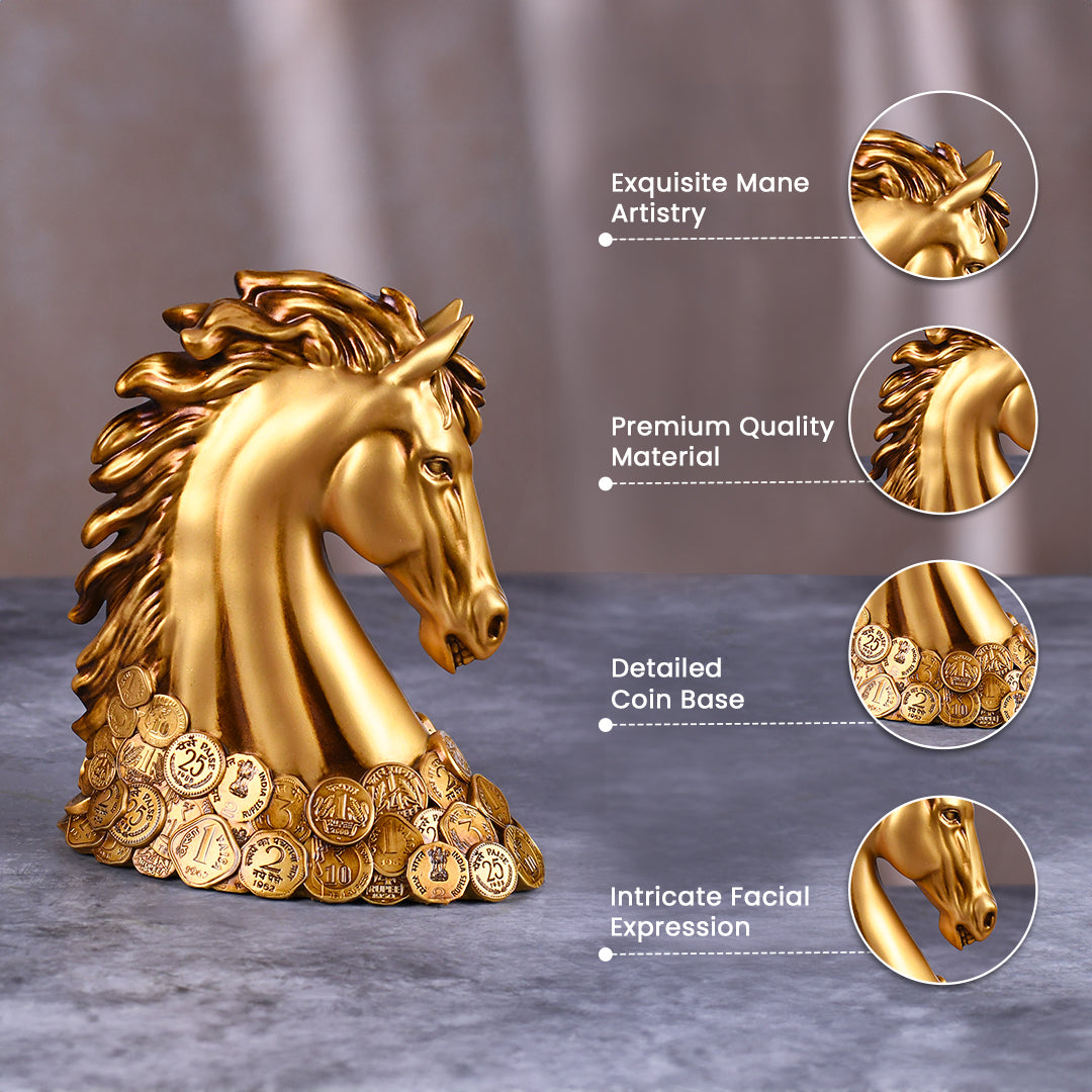 Coin horse head