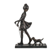 Girl & Dog figurine