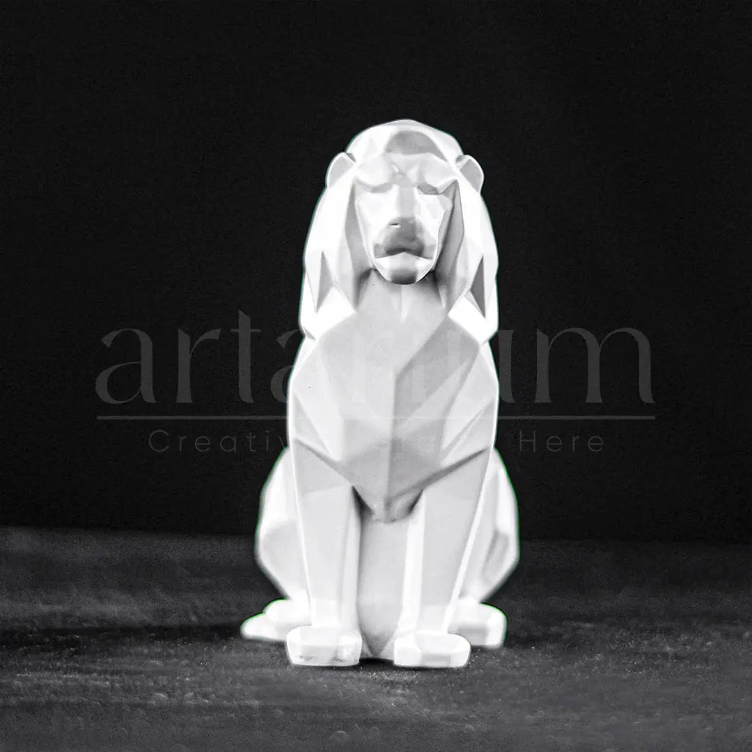 Geometric Lion Car Dashboard theartarium