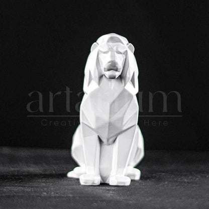 Geometric Lion Car Dashboard theartarium