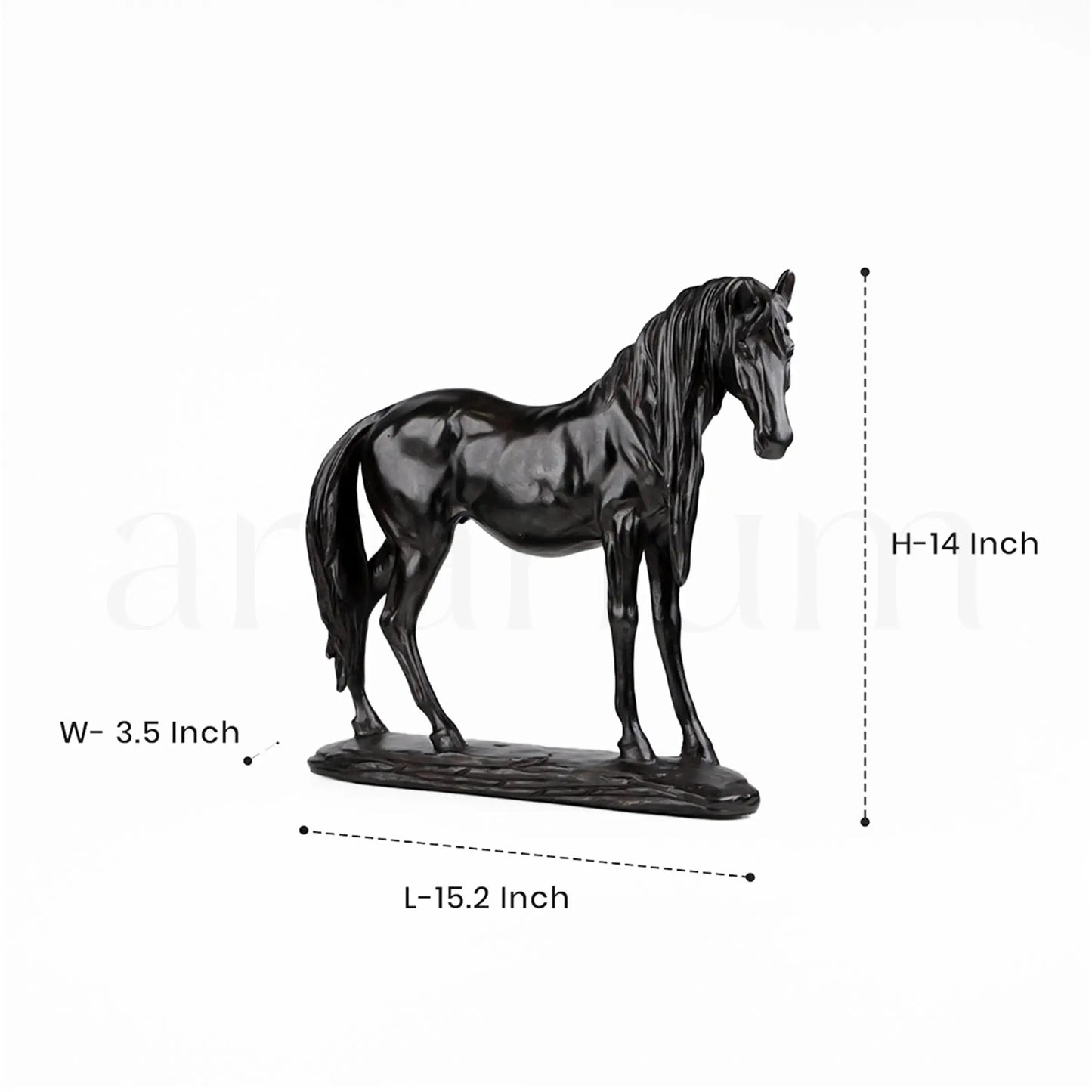 Black Gallop - Horse Figurine