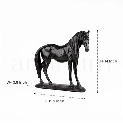 Black Gallop - Horse Figurine