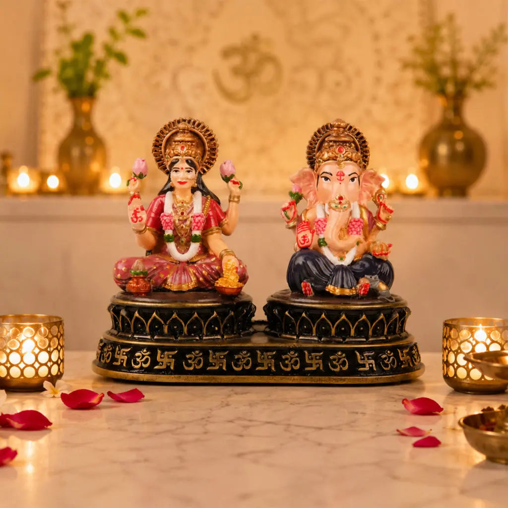 Dhan-Siddhi Laxmi Ganesha Idol 