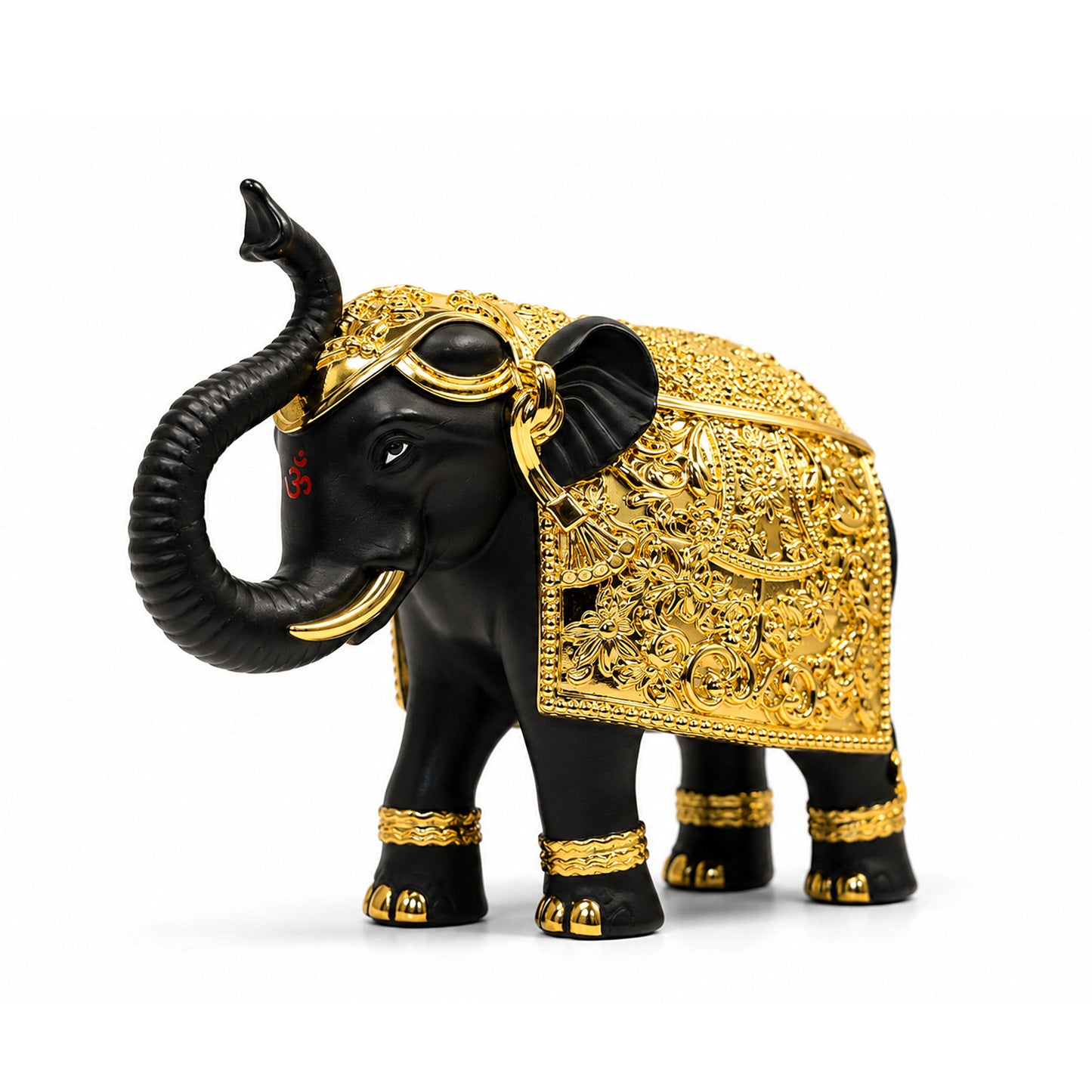 Royal Elephant Gold Plated Statue 