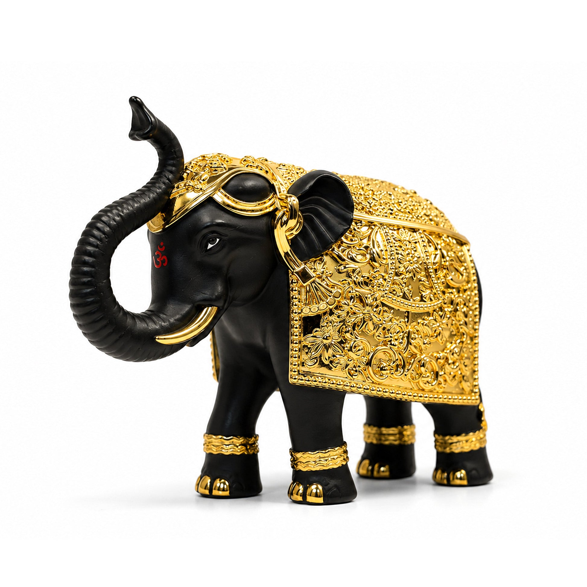 Royal Elephant Gold Plated Statue 