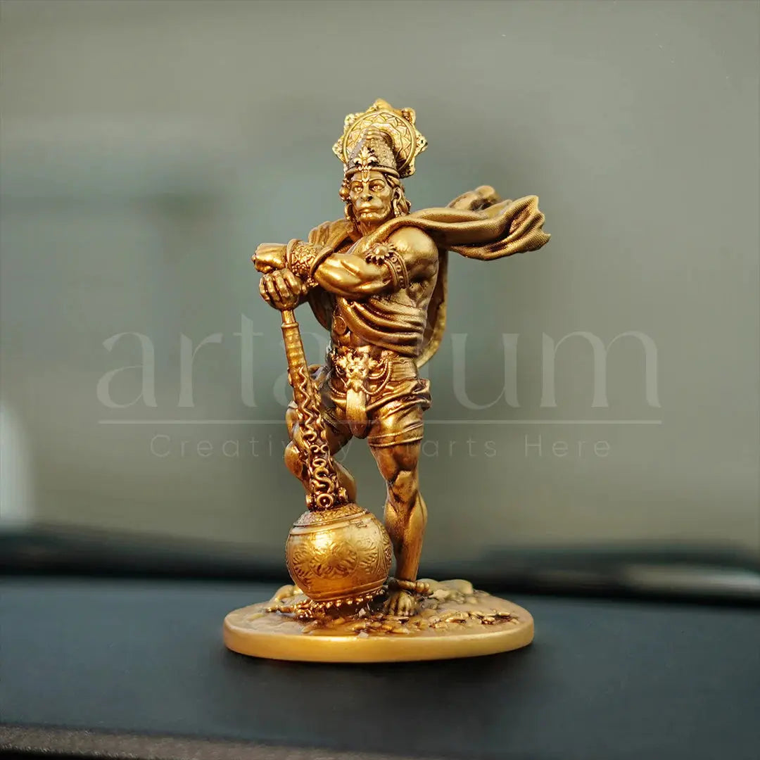 Bahubali Hanuman Idol for Car Dashboard theartarium
