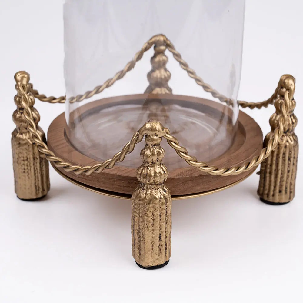 Flamekissed - Antique Hurricane Candle Holder