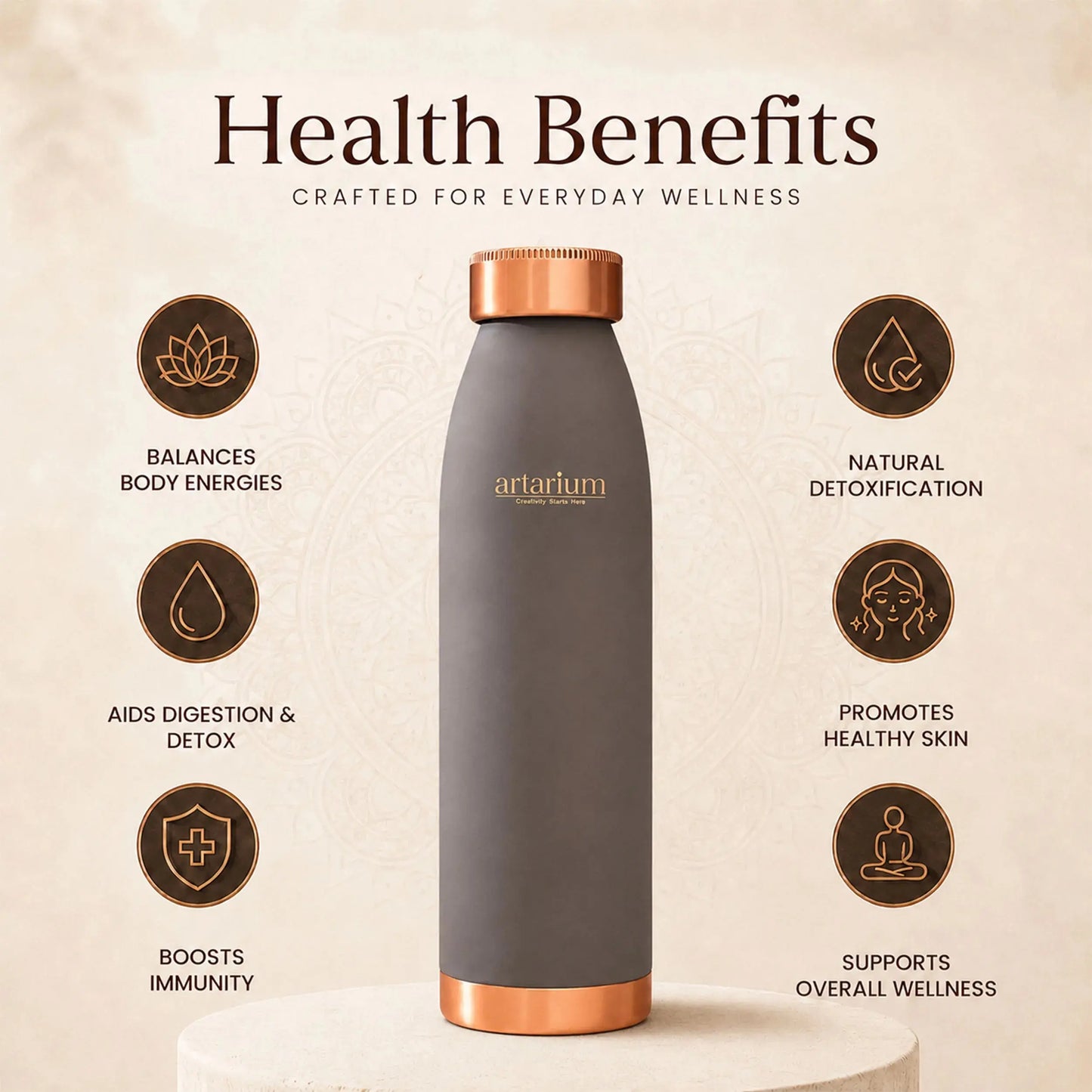 Eco-Friendly Copper Water Bottle