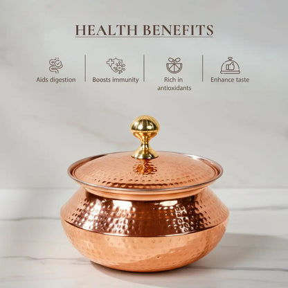 Copper Degchi with Lid
