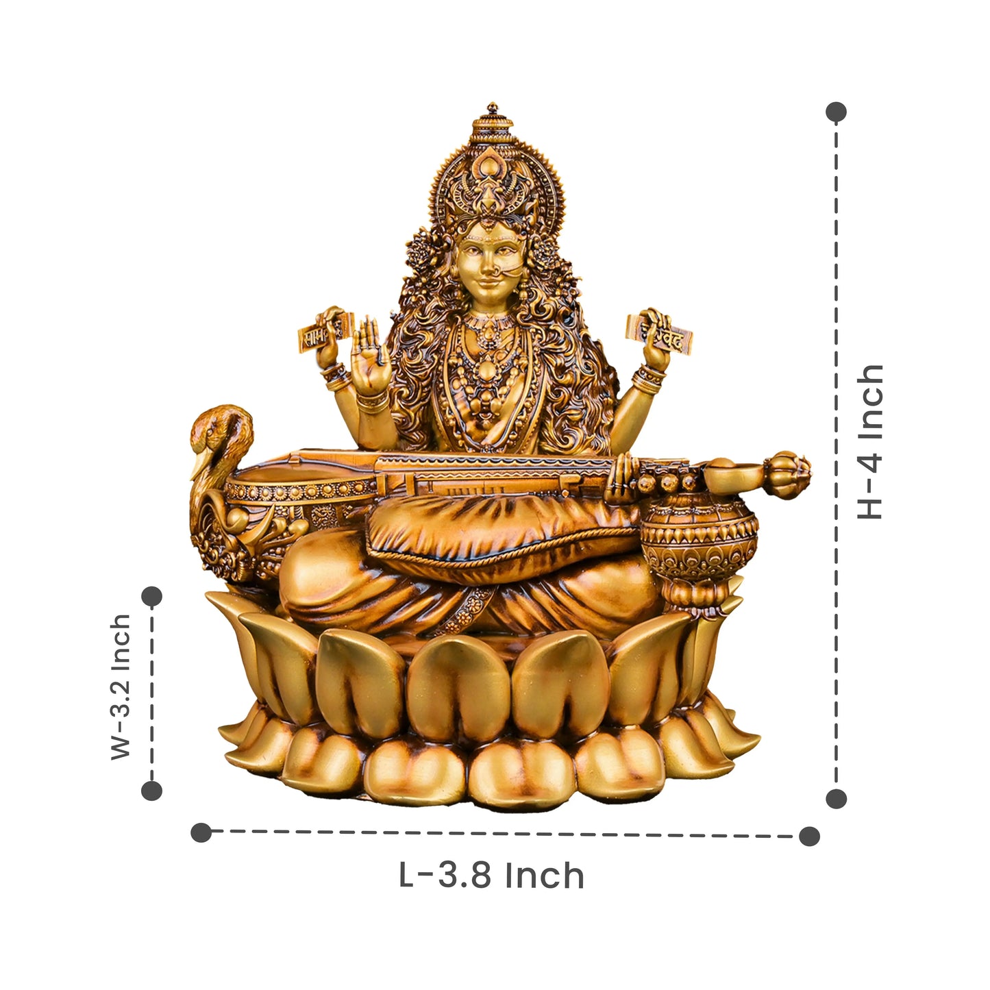 Veena Vadini Saraswati (Lotus) Car dashboard