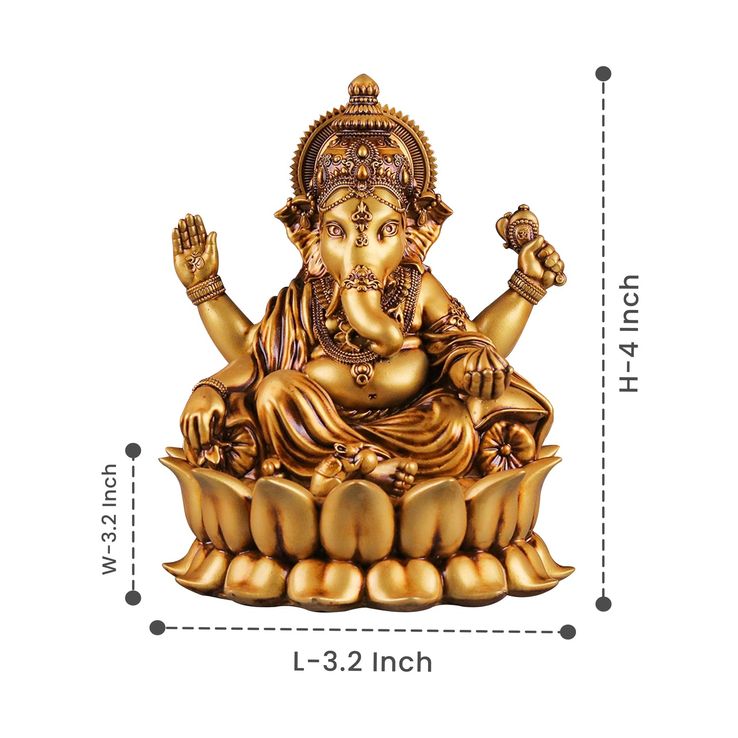 Ganpati Bappa (Lotus) Car Dashboard