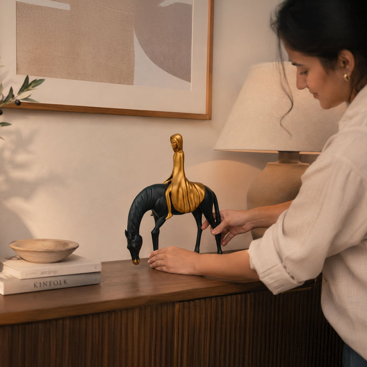 The Majestic Rider Horse Figurine 
