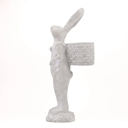 Meadow Hopper - Bunny Cement Planter