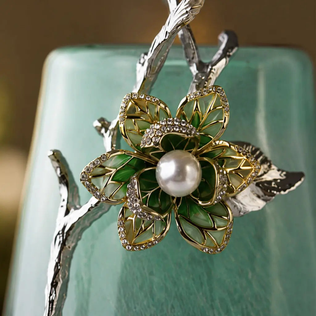 Seagreen Glass Flower Vase 