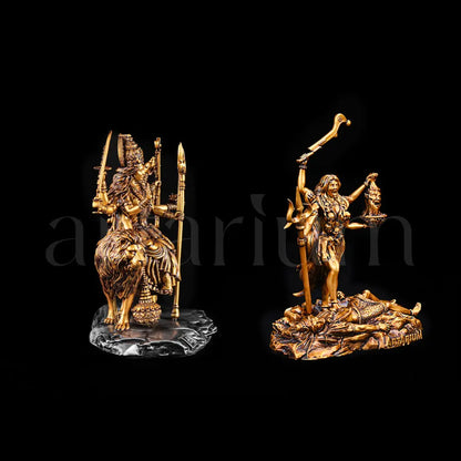 Goddess Durga & Kali Mata Idols Set