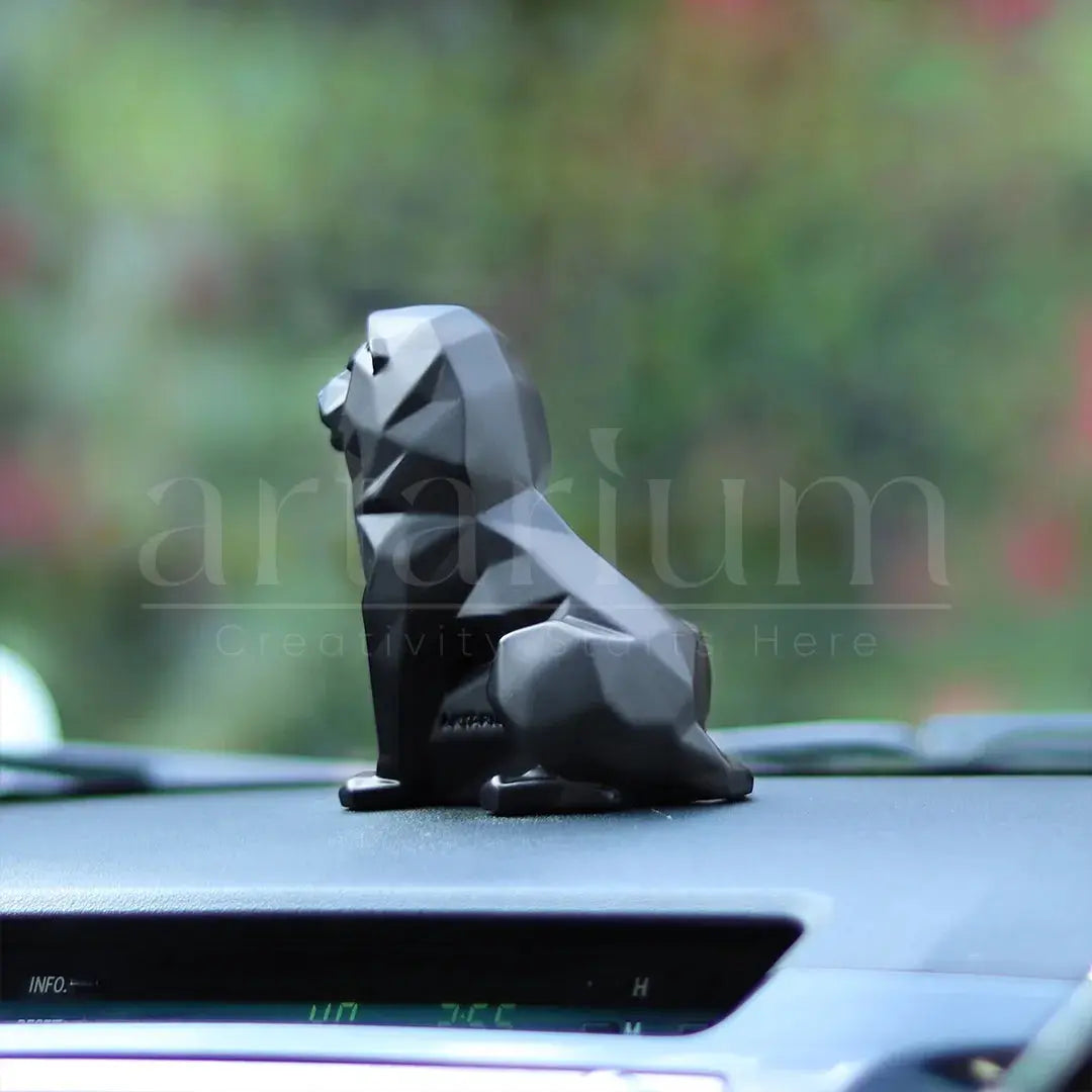 Geometric Lion Car Dashboard theartarium