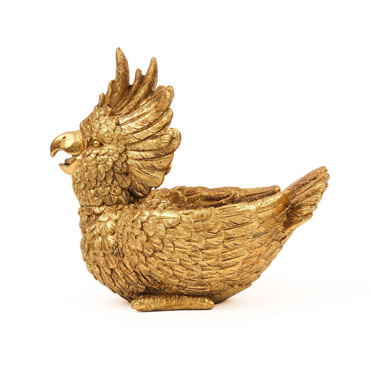 Call of the Tropics - Antique Parrot Figurine