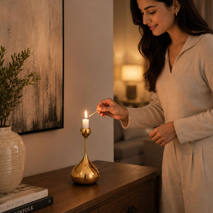 Golden Glow Candle Stand 