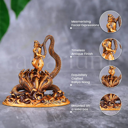 Dancing Krishna Car Dashboard theartarium