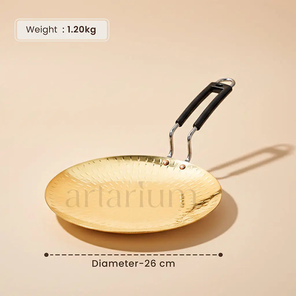 Hammered Brass Tawa for Roti