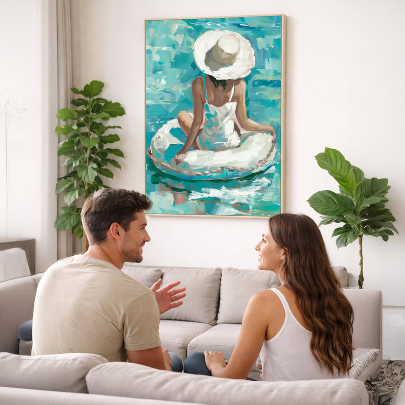 Adrift in the Blue Wall art Painting