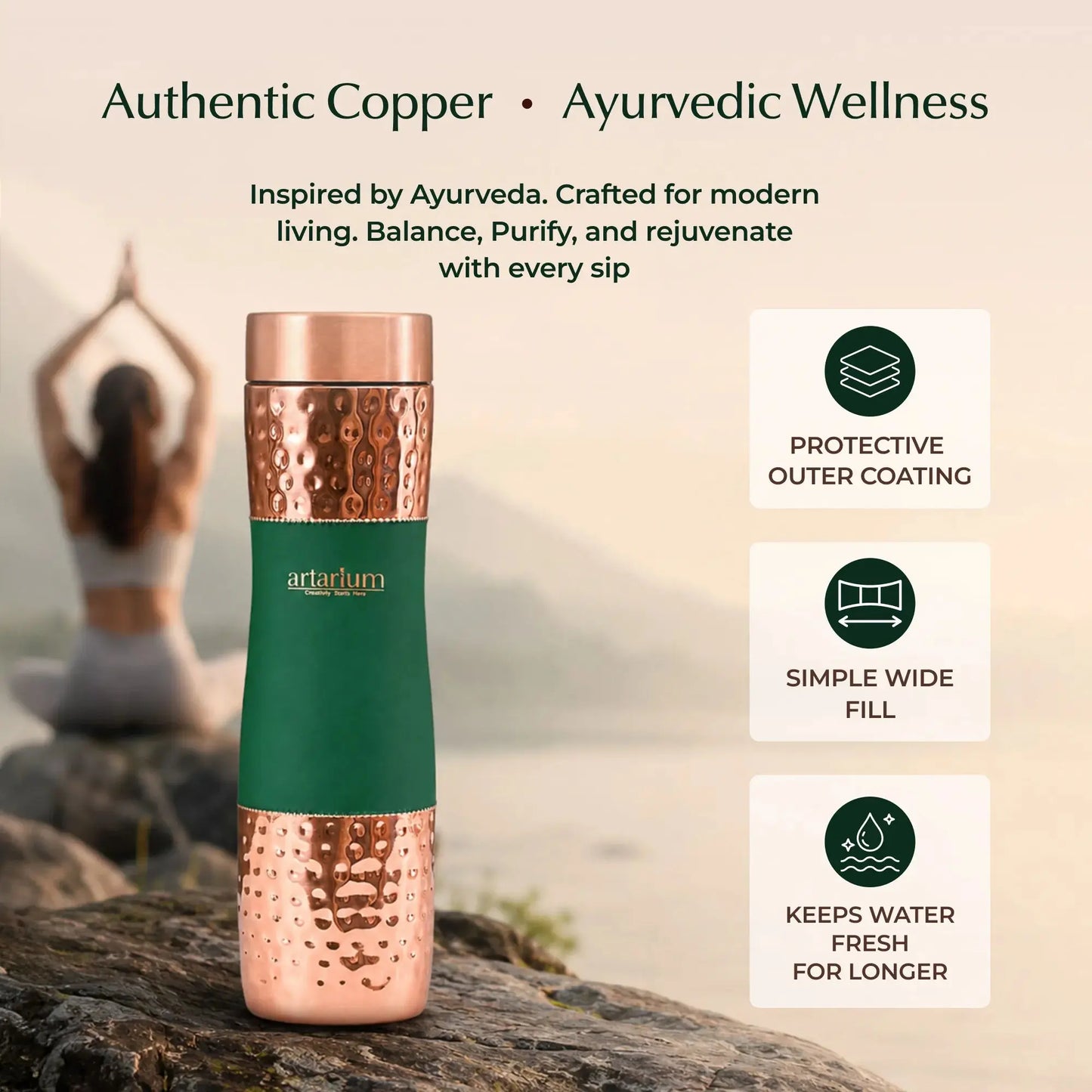 Hammered Copper Bottle