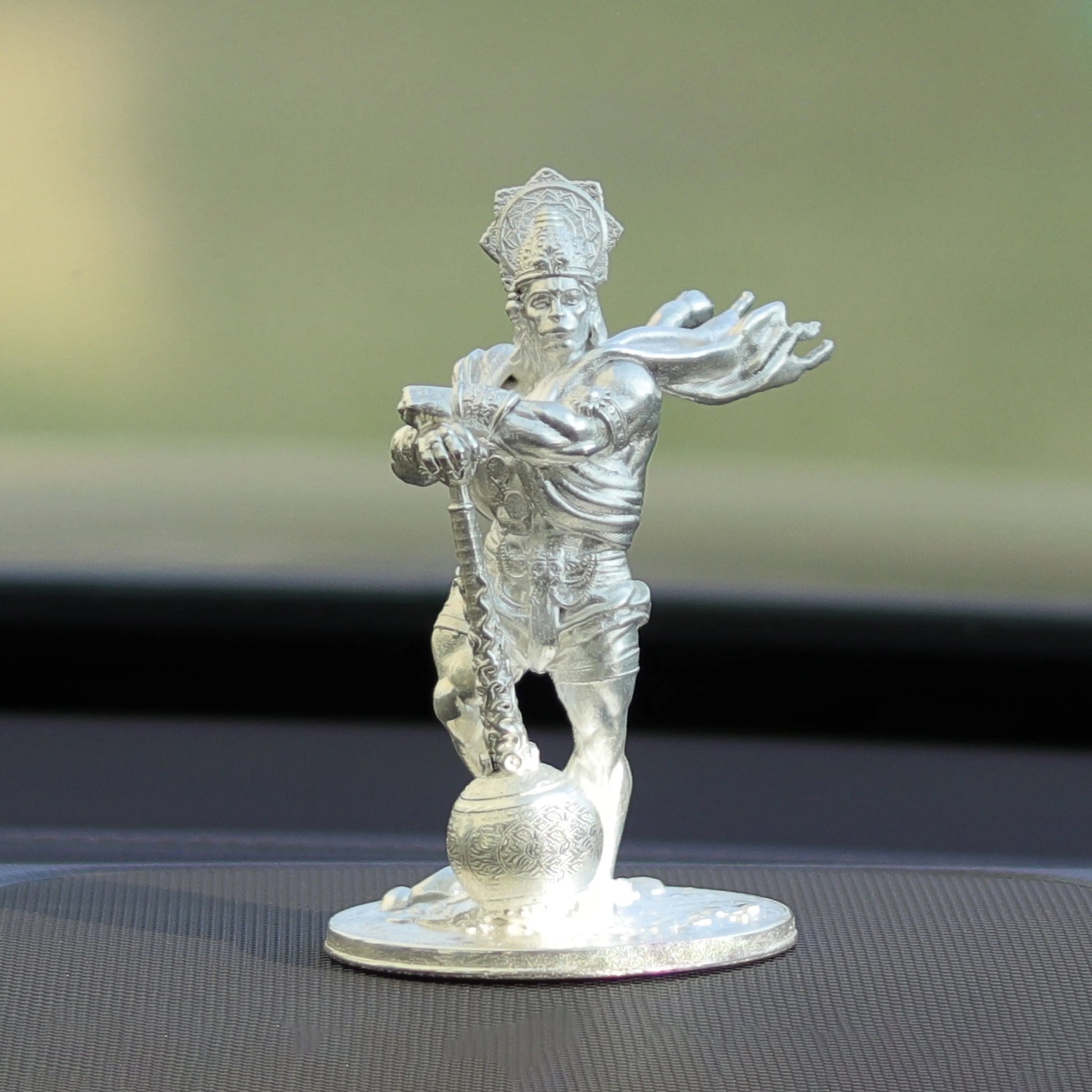 25gms  Pure Silver Bahubali Hanuman Car Dashboard theartarium