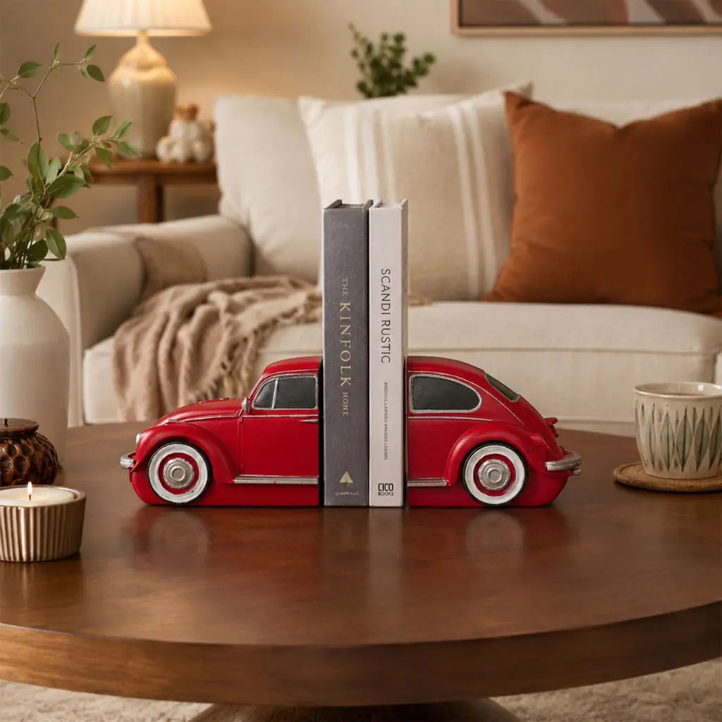 Classic VW Beetle Car Bookends 