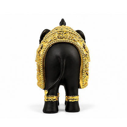 Royal Elephant Gold Plated Statue 