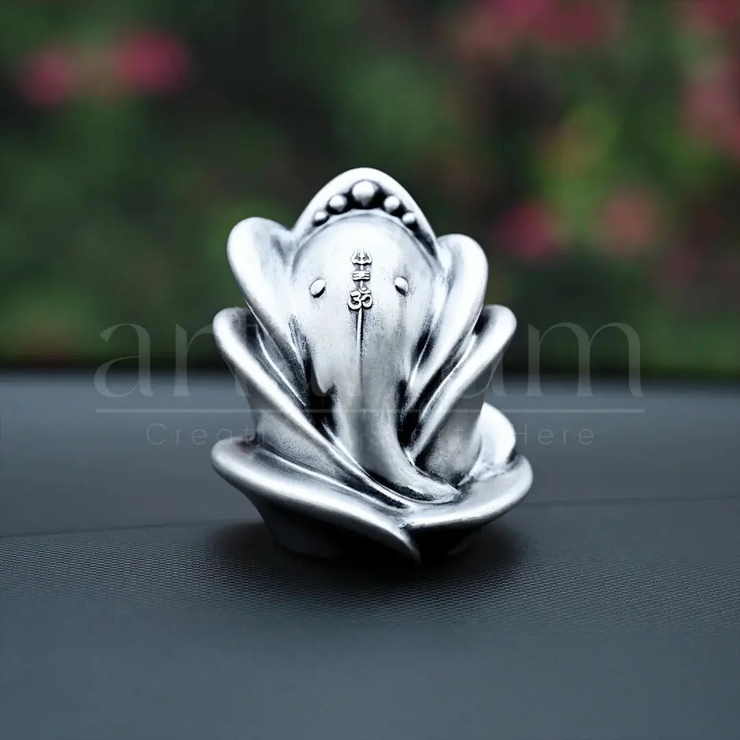 Rose Ganesha Car Dashboard theartarium