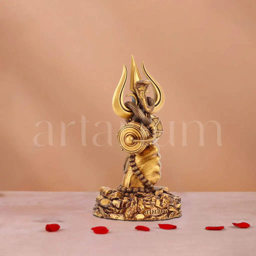 Mystical Shiva & Shiv Trishul Idols Set