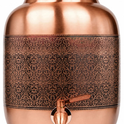 Etched Matka Copper Dispenser